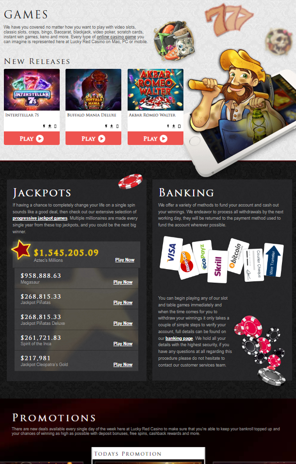 Comprehensive review of Lucky Red Casino 3